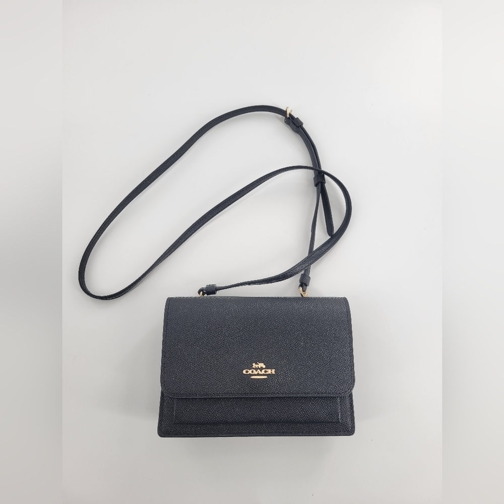 Coach‎ Black Leather Crossbody Bag